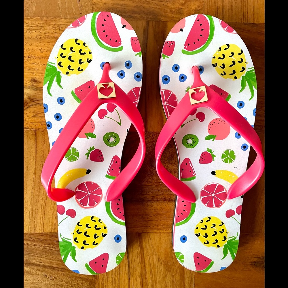 New Kate Spade Tutti Fruiti Flop Flop sz 9